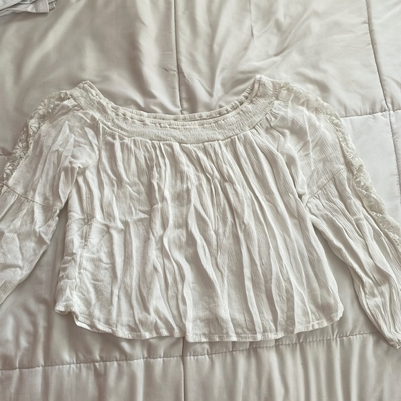 white linen crop top - Picture 1 of 3